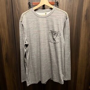 Marsh Wear Pamlico Long Sleeve Performance Crew Fossil Cooper Camo Sz large NWOT